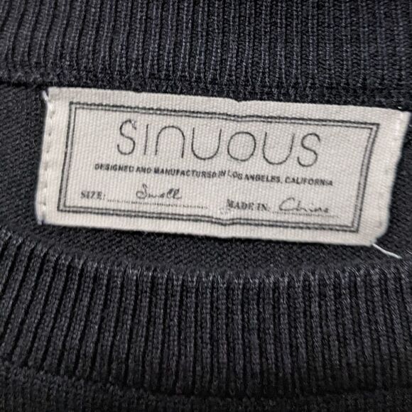 SINUOUS Knit Boxy Minimalist Sweater S - Picture 3 of 6